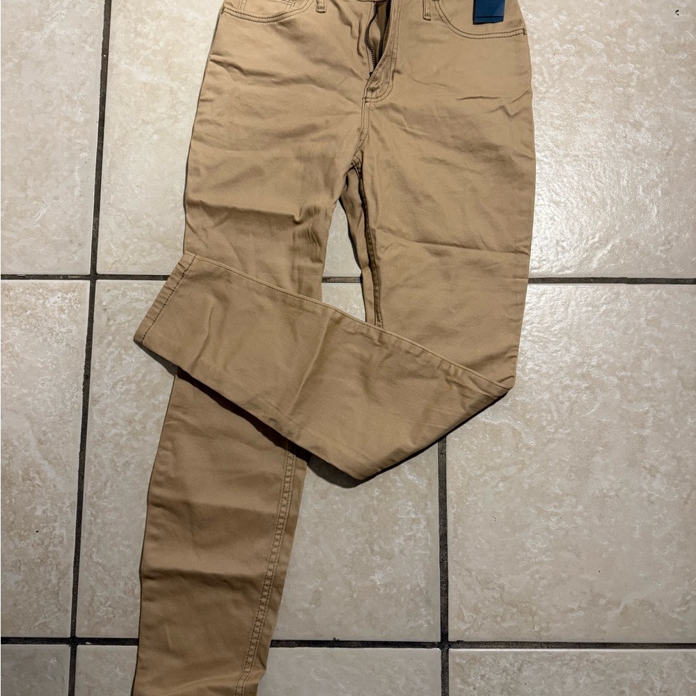 Hollister High-Rise Super Skinny Pants in Tan